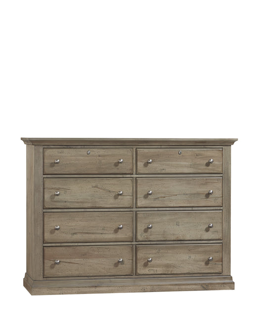Vaughan Bassett Carlisle 8-Drawer Dresser in Natural Grey image