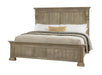 Vaughan Bassett Carlisle Cal King Corbel Bed in Natural Grey image