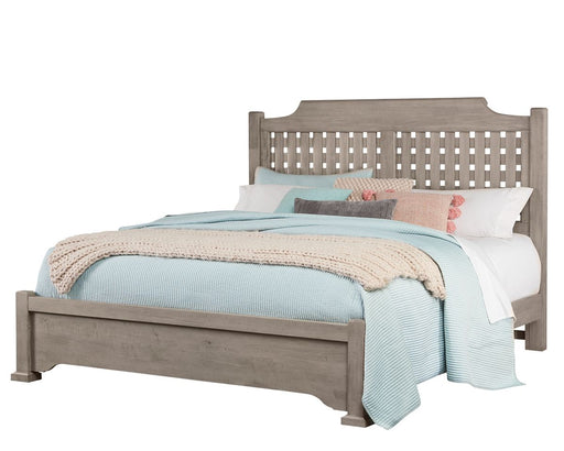 Vaughan-Bassett Joinery Plank King Poster Bed in Washed White Oak 194 image