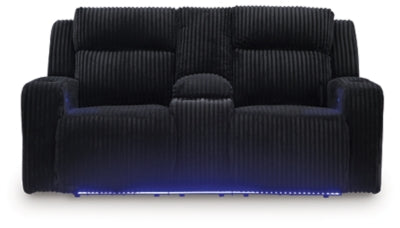 Forest Lake Power Reclining Loveseat with Console