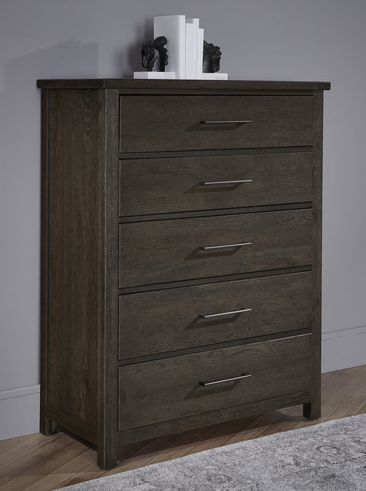 Vaughan Bassett Dovetail 5-Drawer Chest in Java
