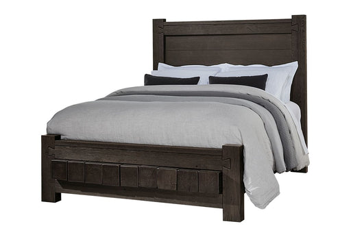 Vaughan Bassett Dovetail Queen Poster Bed with 6x6 Footboard in Java image