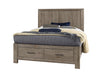 Vaughan Bassett Yellowstone Queen Panel Storage Bed in Dapple Grey image