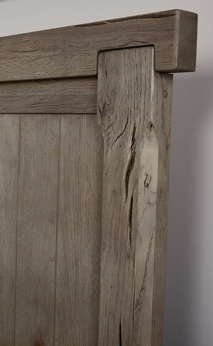 Vaughan Bassett Yellowstone Queen American Dovetail Panel Bed in Dapple Grey