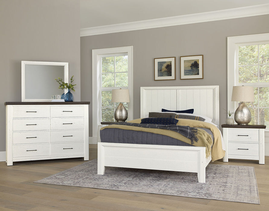 Vaughan Bassett Yellowstone 8 Drawer Dresser in White & Buckskin
