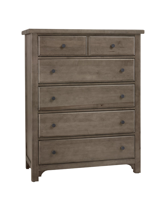 Vaughan Bassett Cool Farmhouse 5-Drawer Chest in Grey image
