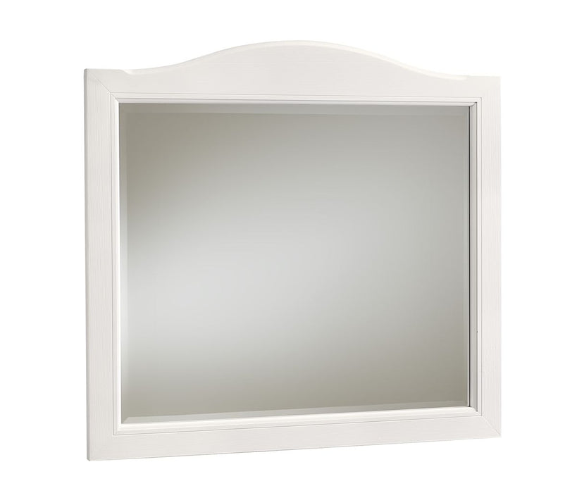 Vaughan Bassett Cool Farmhouse Arched Mirror in Soft White image