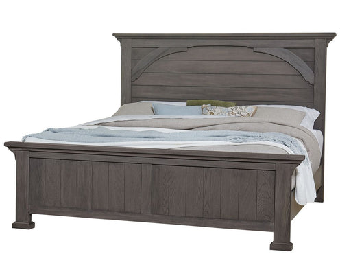 Vaughan Bassett Vista King Mansion Bed in Grey Oak image